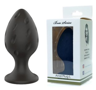 Анальный силиконовый плаг - Boss Series - Silicone Anal Plug L 4,4 cm