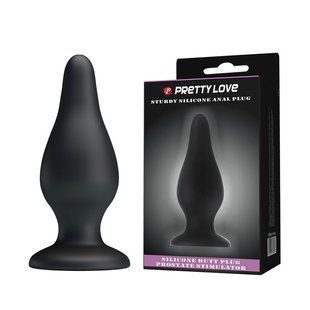 Pretty Love Sturdy Silicone Anal Plug Black 6603BI0554 &mdash; photos