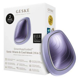 Ультразвуковая маска GESKE Sonic Warm&Cool Mask 9в1 purple, теплый и холодный уход для лица HB0101 фото