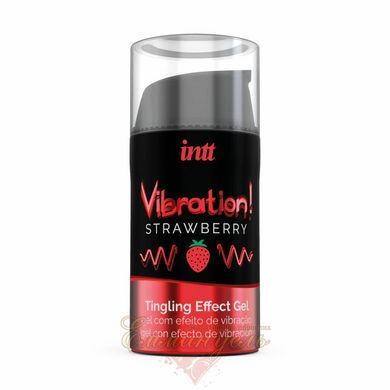Fluid vibrator - Intt Vibration Strawberry (15 мл) SO2921 &mdash; photos