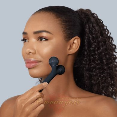 Электронный ультразвуковой ролик для массажа лица GESKE Sonic Facial Roller 4в1 black HB0179 фото