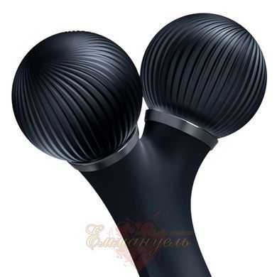 Электронный ультразвуковой ролик для массажа лица GESKE Sonic Facial Roller 4в1 black HB0179 фото