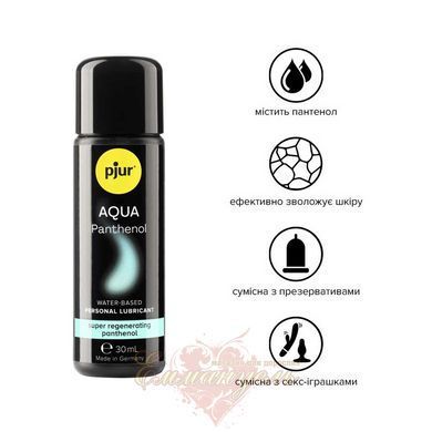 Смазка на водной основе - pjur Aqua Panthenol 30 мл с пантенолом, уход и увлажнение PJ13600 фото