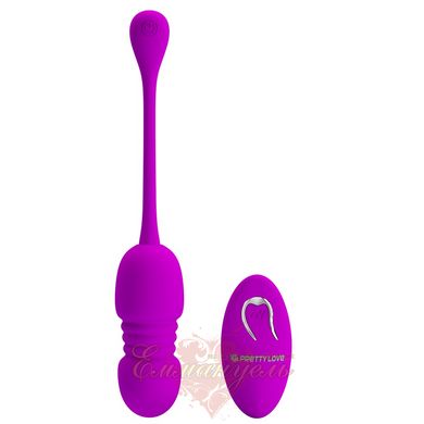Vibro egg - Pretty Love Callieri Thrusting Stimulator & Egg Purple