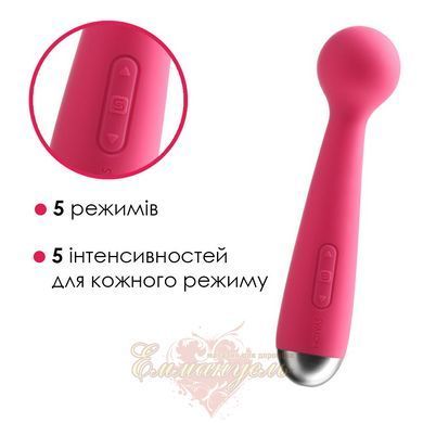 Вібромасажер з інтелектуальним режимом - Svakom Mini Emma Plum Red SO4828 фото