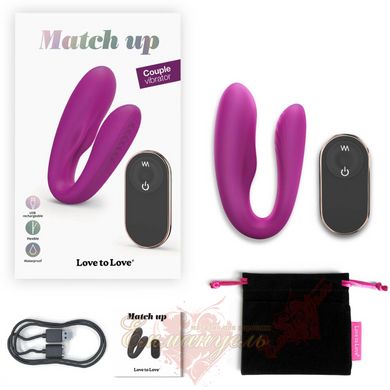 Remote couples vibrator - Love To Love MATCH UP - SWEET ORCHID