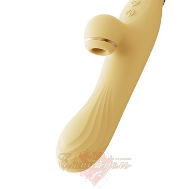 Vibrator with heating and vacuum stimulation of the clitoris - Zalo ROSE Vibrator Lemon Yellow