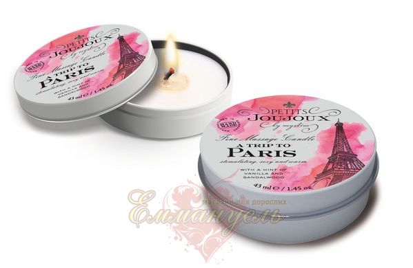 Massage candle - Petits Joujoux - Paris - Vanilla and Sandalwood (43 ml) with aphrodisiacs
