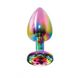Анальная пробка - Toy Joy crystal, multi-colored