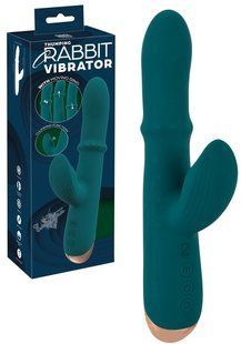 Hi-tech вибратор - Thumping Rabbit Vibrator, движущиеся кольца 613254020690000 фото