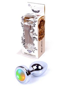 Анальна пробка - Jewellery PLUG Disco Flashlight, подсветка