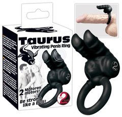 Эрекционное кольцо - Taurus Vibr. Penisring black