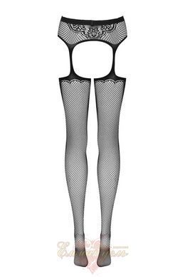 Чулки с поясом - Obsessive S232 Nero, One Size 410883 фото