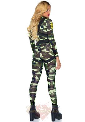 Эротический костюм десантницы - Leg Avenue Pretty Paratrooper XL, комбинезон, портупея