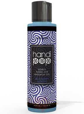 Delicious gel for exquisite manual and oral caresses - Sensuva Handipop Blueberry Muffin (125 ml)