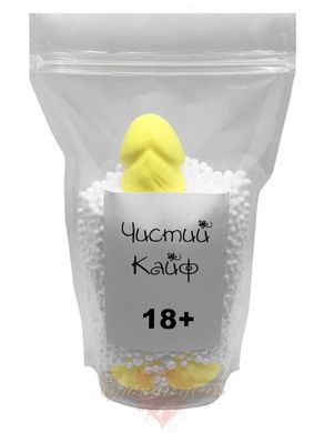 Craft member soap with suction cup Pure Kaif Yellow size L natural