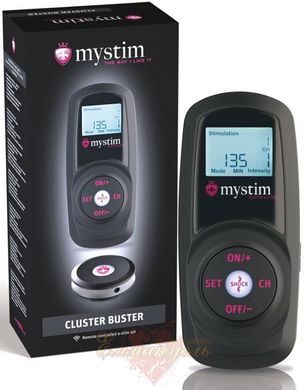 Electrostimulator - Mystim Cluster Buster 8 channels, 12 + 5 programs, wireless control
