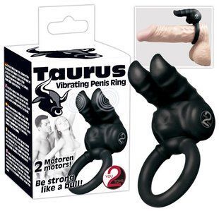 Эрекционное кольцо - Taurus Vibr. Penisring black 61325758100000 фото