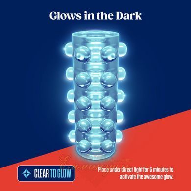 Двосторонній мастурбатор Blush Rize Swich Glow in the dark, що світиться в темряві SO8832 фото
