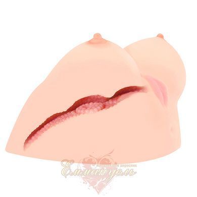 Мастурбатор у формі грудей - Kokos Juliana Breast з вібрацією 82163 фото