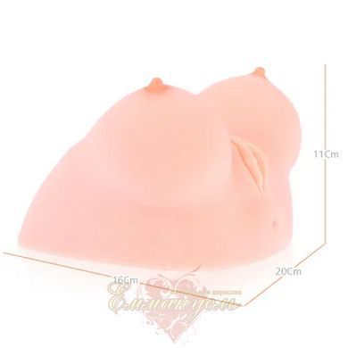 Мастурбатор у формі грудей - Kokos Juliana Breast з вібрацією 82163 фото