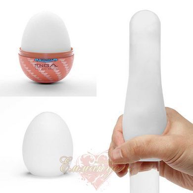 Masturbator-egg - Tenga Egg Spiral, Dense TPE, 5ml lubricant sample SO9798 &mdash; photos
