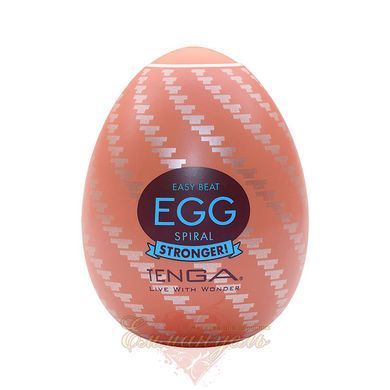 Masturbator-egg - Tenga Egg Spiral, Dense TPE, 5ml lubricant sample SO9798 &mdash; photos