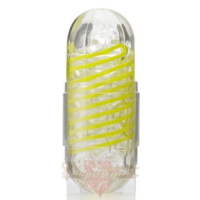 Masturbator - Tenga Spinner 03 Shell with elastic stimulating coil inside, elastic coil