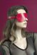 Eye mask - Feral Feelings - Blindfold Mask, genuine leather, red