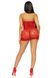Міні-сукня зі стразами на бретелях - Leg Avenue Rhinestone halter mini dress OS Red
