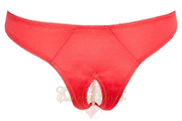 2321653 G-string Pearls red, L