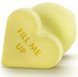 Anal plug - Play with Me Naughty Candy Heart Fill Me - Yellow T330544 - photos (3