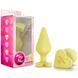 Anal plug - Play with Me Naughty Candy Heart Fill Me - Yellow T330544 - photos (1