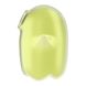 Vacuum clitoral stimulator with vibration - Satisfyer Glowing Ghost Yellow, glows in the dark