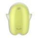 Vacuum clitoral stimulator with vibration - Satisfyer Glowing Ghost Yellow, glows in the dark