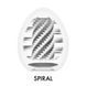 Masturbator-egg - Tenga Egg Spiral, Dense TPE, 5ml lubricant sample SO9798 - photos (2
