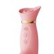 Pulsator vibrator with vacuum stimulation of the clitoris - Zalo ROSE Thruster Strawberry Pink