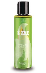 Warming massage gel - Sensuva Sizzle Lips Caramel Apple (125 ml), sugar free, edible