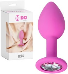 Anal strass ToDo by Toyfa Brilliant, silicone, pink, 7 cm