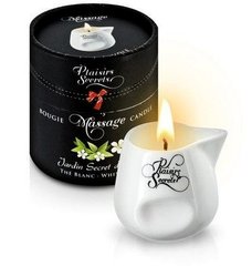 Масажна свічка - Plaisirs Secrets White Tea, 80 мл