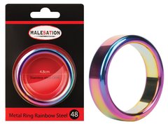 MALESATION Metal Ring Rainbow Steel