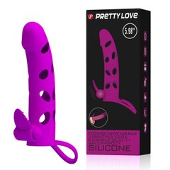 Pretty Love 6 Inch Vibrating Penis Sleeve Pink