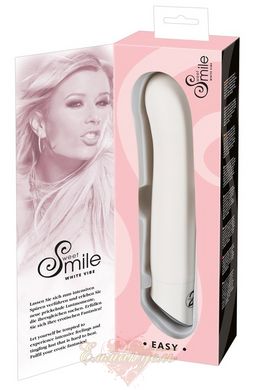 Classic vibrator - Smile Easy White Vibrator