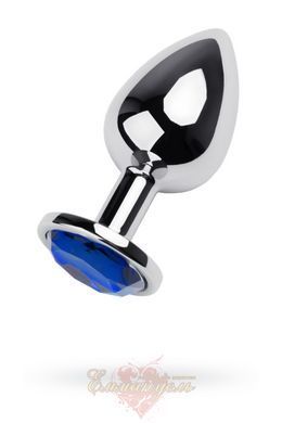 Anal plug TOYFA Metal with blue, L 6611717003-6 &mdash; photos