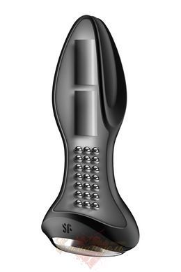 Anal smart vibrating plug with pearl massage Satisfyer Rotator Plug 2+ Black SO6279 &mdash; photos