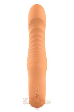 Вибратор - Dream Toys Glam Flexible Ribbed Vibe, оранжевый