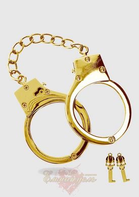 Наручники металлические - Taboom Gold Plated BDSM Handcuffs
