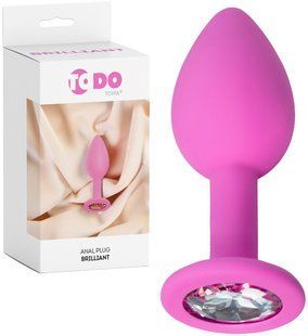 Anal strass ToDo by Toyfa Brilliant, silicone, pink, 7 cm 661100357034 &mdash; photos