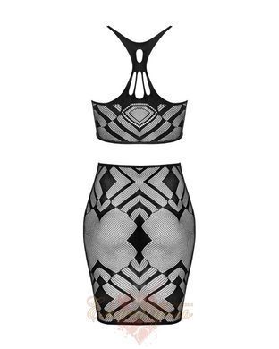Obsessive K101 Erotic Transparent Lingerie Set &ndash; Top & Skirt, Mesh, Size S/L SO8191 &mdash; photos