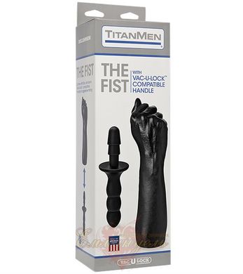 Кулак для фістінга - Doc Johnson Titanmen The Fist with Vac-U-Lock Compatible Handle, діаметр 7,6 см